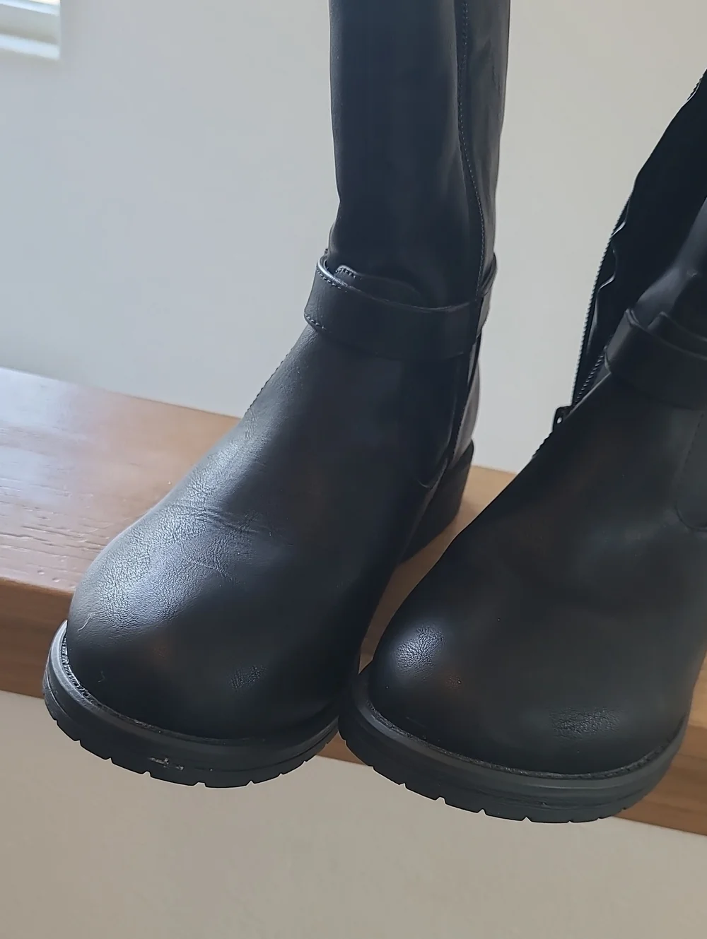 MIA Black Tall Girls' Riding Boots with Side Zip